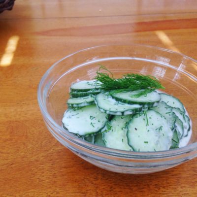 Creamy Cucumber & Dill Salad