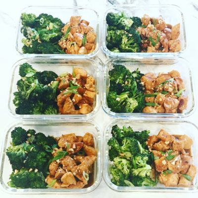 Thai Peanut Chicken & Garlic Broccoli