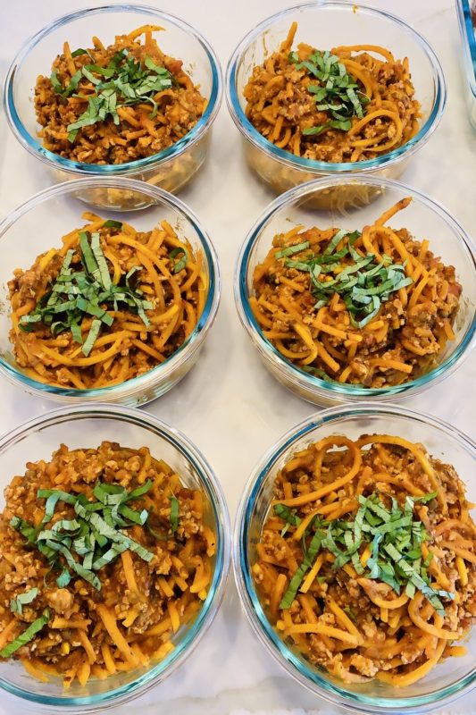 veggie noodle bolognese